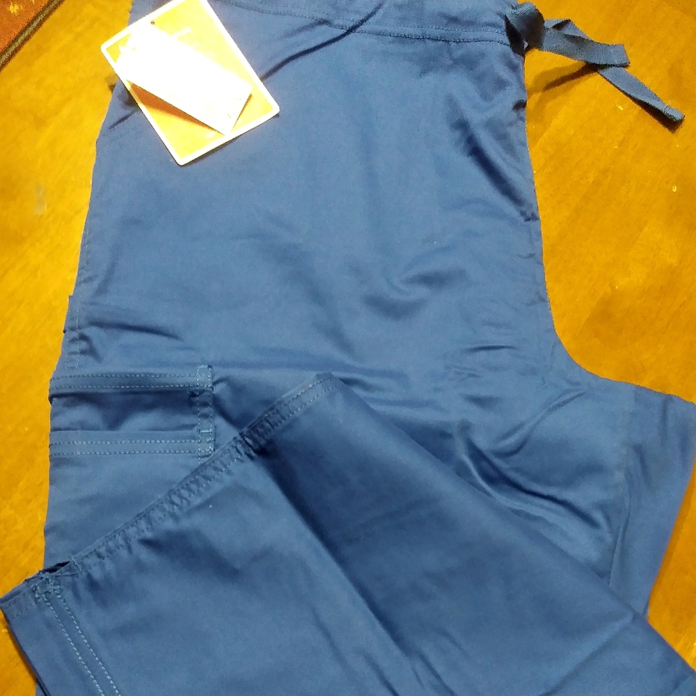White Cross Allure scrub pants-Royal Blue💉